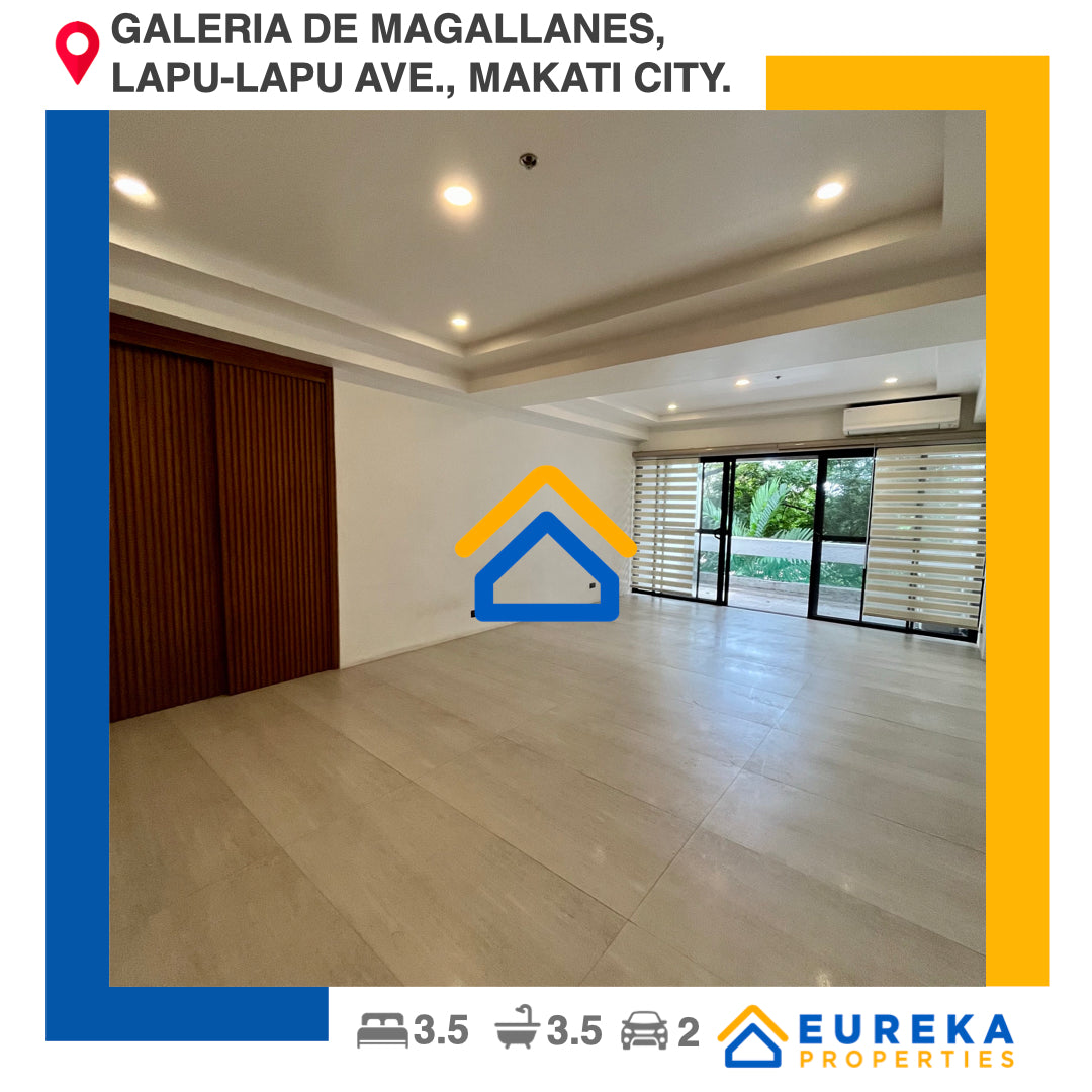 Fully renovated 288 sqm 3BR with 2 parking slots at Galleria de Magallanes, Makati City.