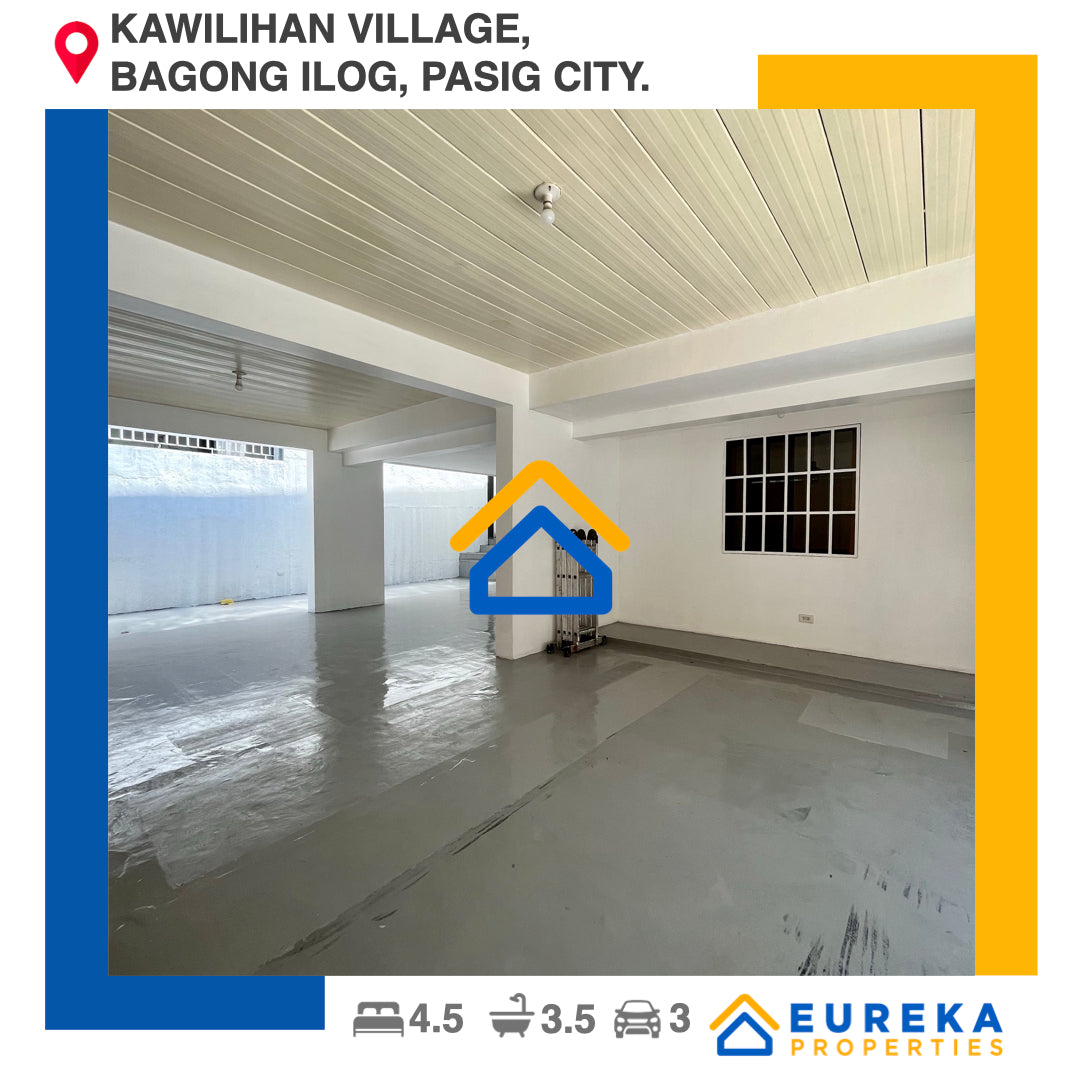 Newly renovated industrial style house and lot at Kawilihan Village, Bagong Ilog, Pasig City.