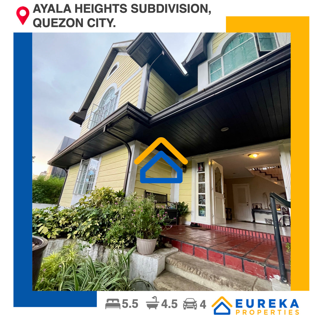 548 sqm modern victorian Ayala Heights, Quezon City House and Lot.