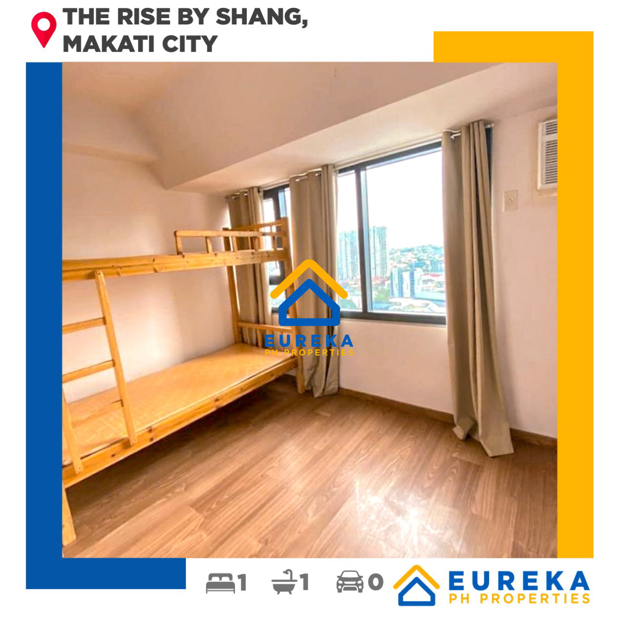 1BR at The Rise by Shang Properties