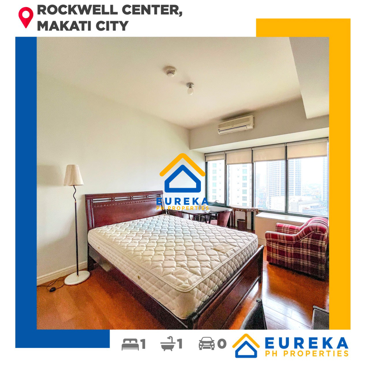 Fully Furnished Studio Unit at One Rockwell, Rockwell Center, Makati City.