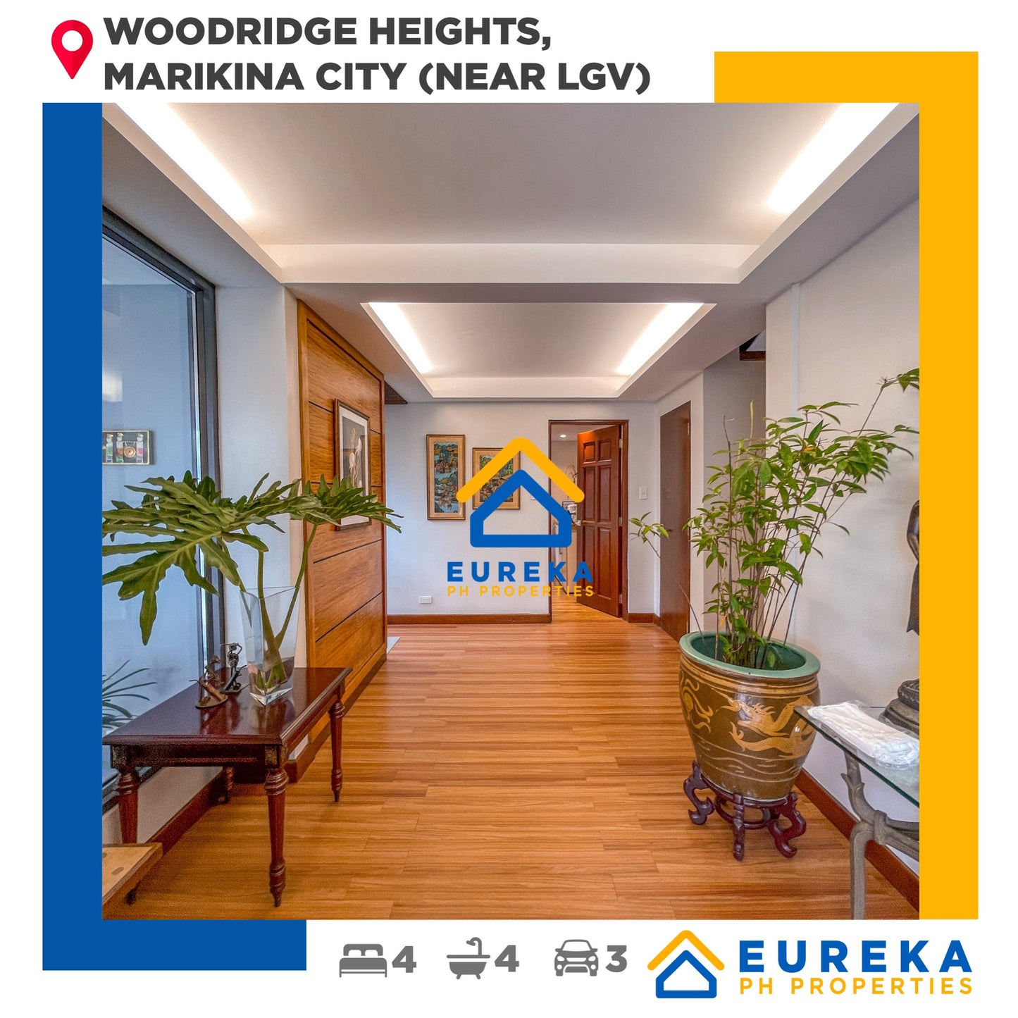 Fully furnished house and lot with elevator at Woodridge Heights, Marikina City (Near LGV Q.C.)