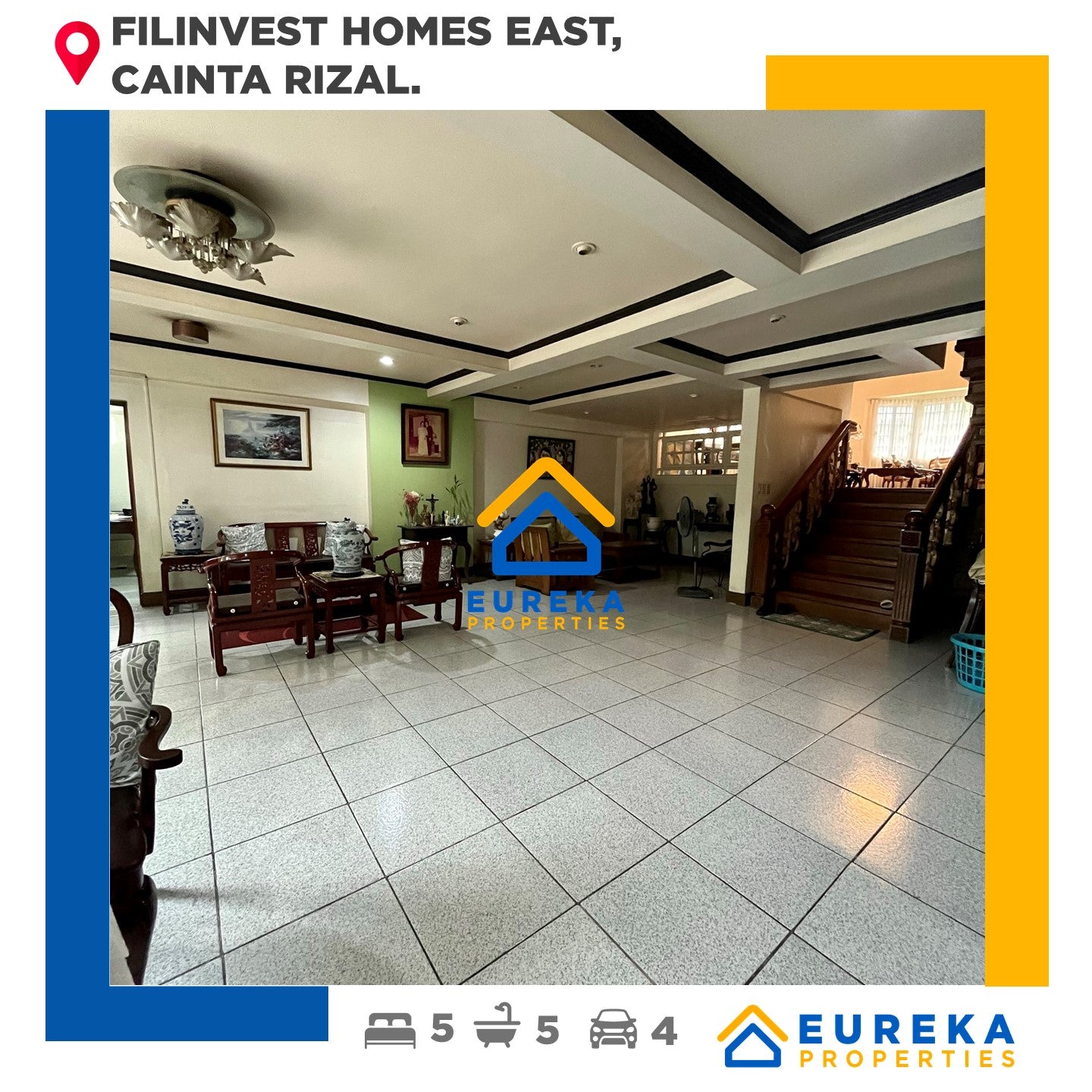 652 sqm House and lot in Filinvest Homes East, Cainta Rizal.