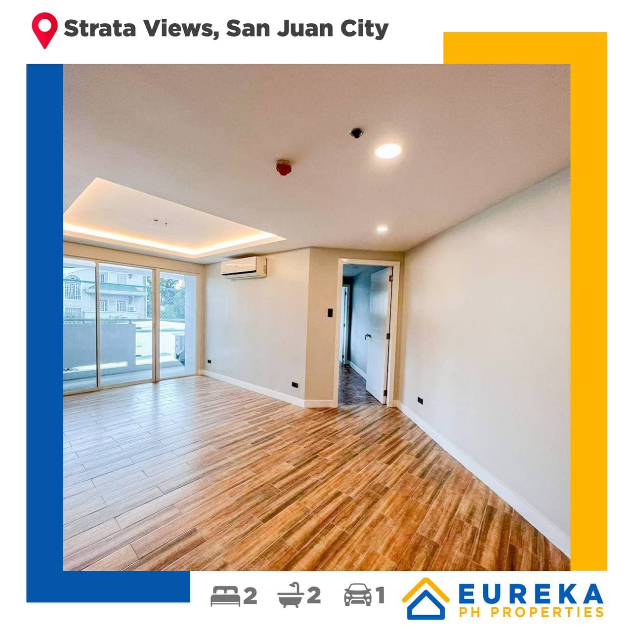 Newly renovated 100 sqm 3BR unit w/ parking at Strata Views, San Juan City.